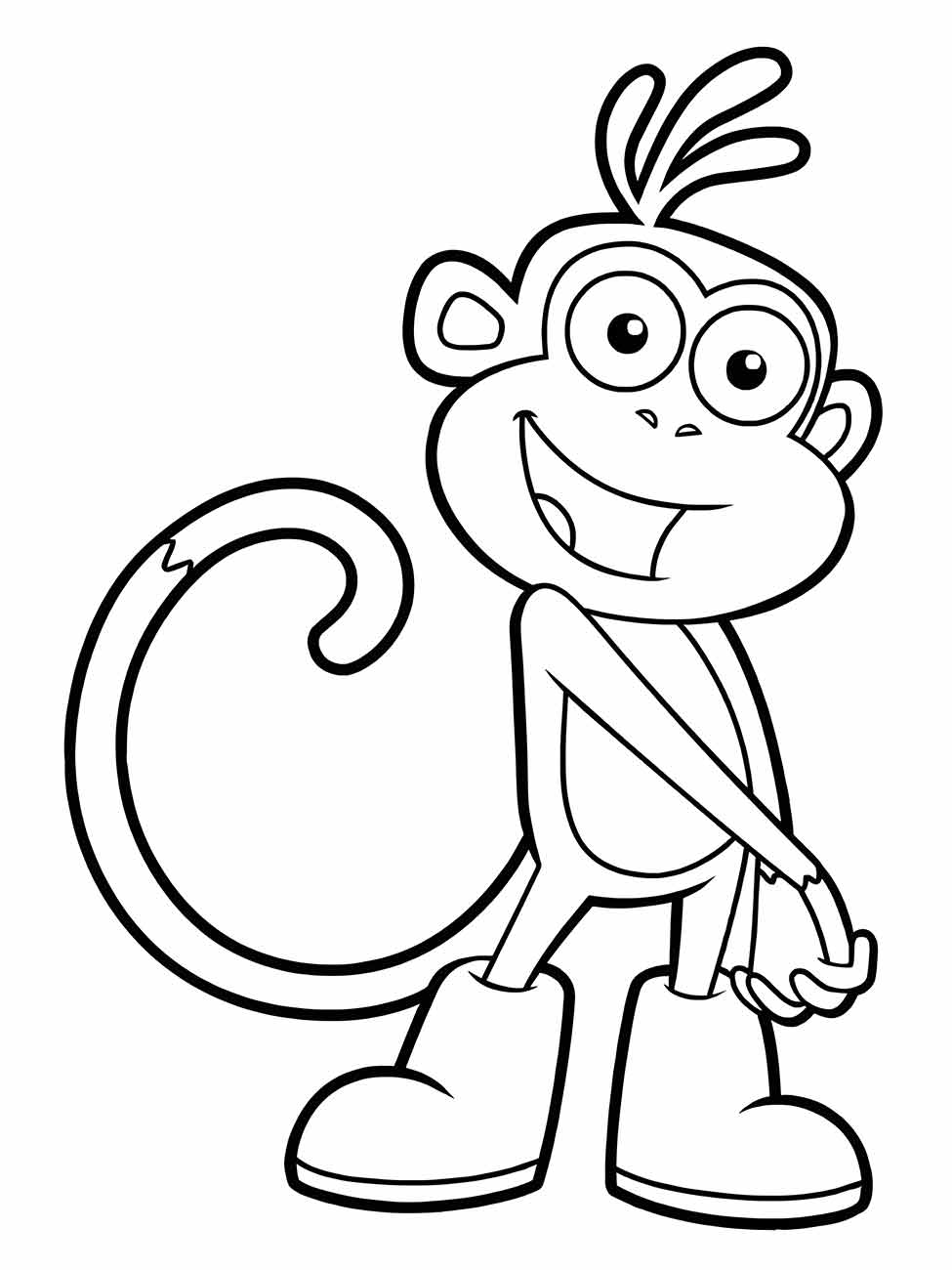 macaco para colorir 41