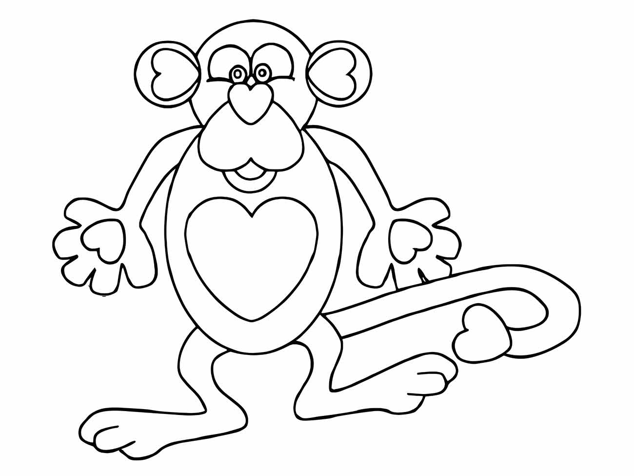 macaco para colorir 42