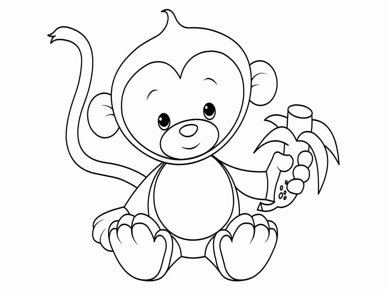 macaco para colorir 43