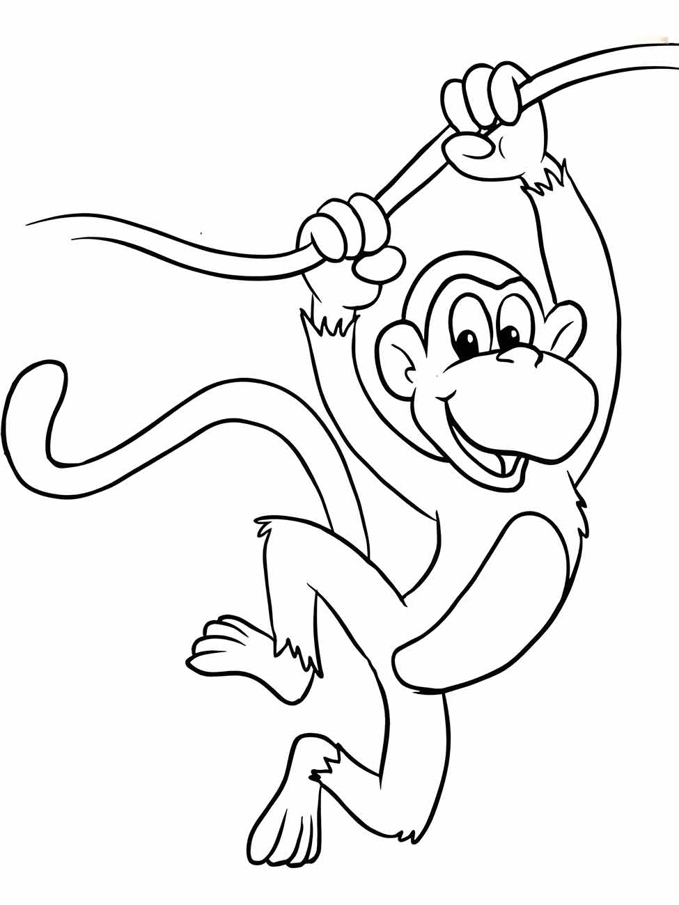 macaco para colorir 45