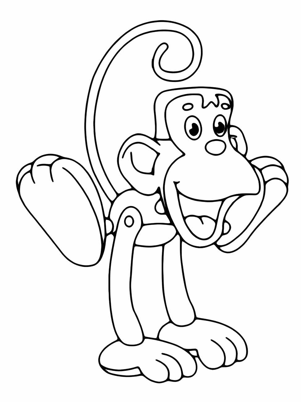 macaco para colorir 46