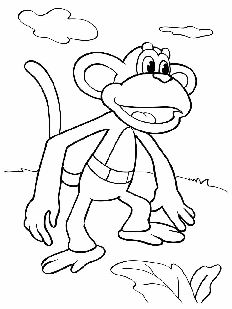 macaco para colorir 49