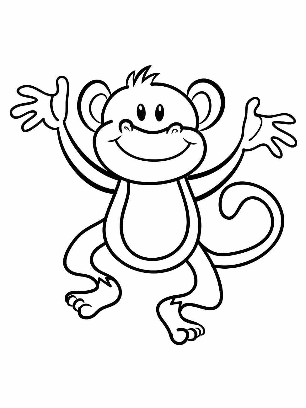 macaco para colorir 5