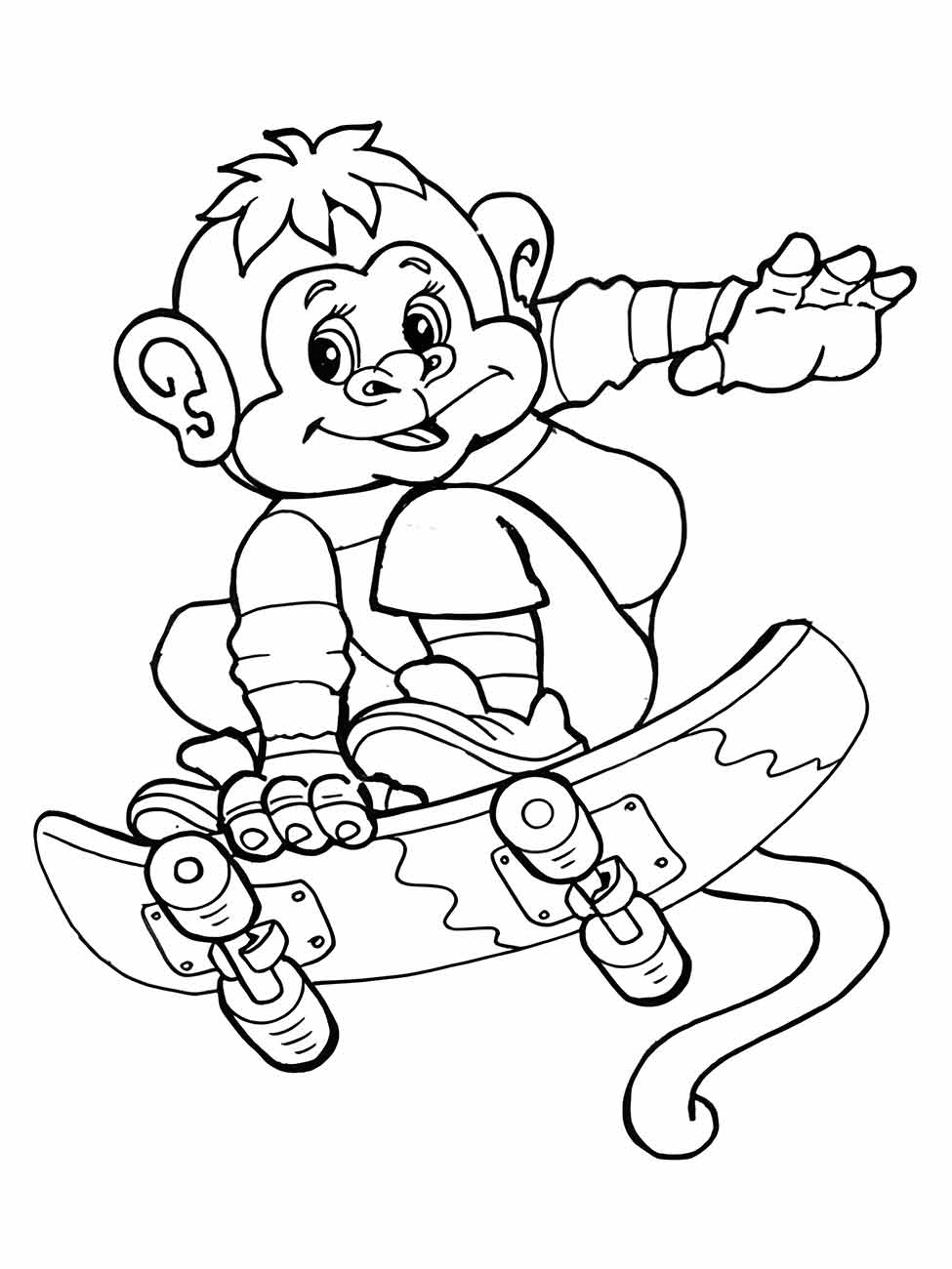 macaco para colorir 50