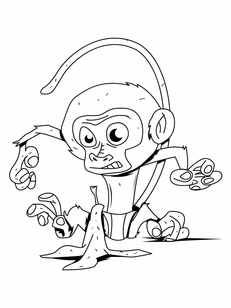 macaco para colorir 52