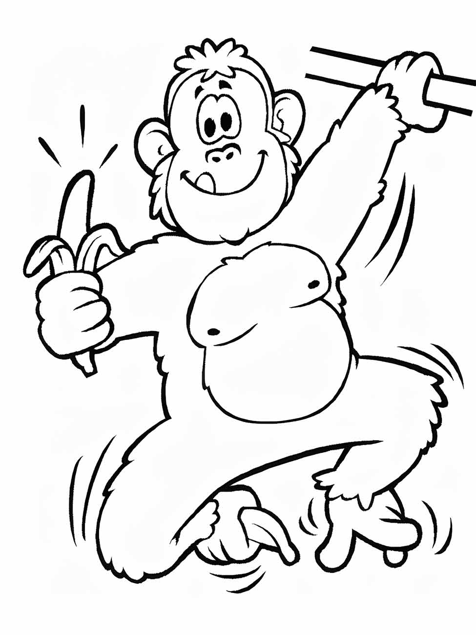 macaco para colorir 54