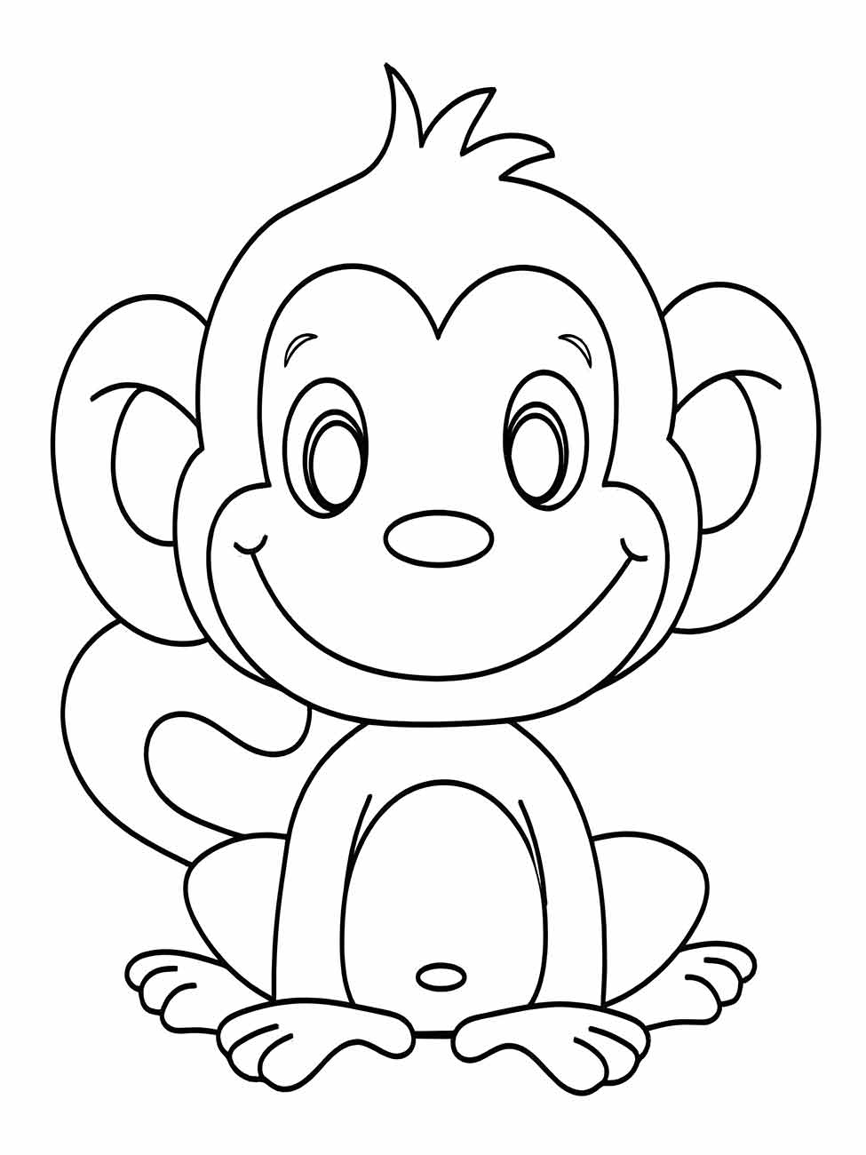 macaco para colorir 6