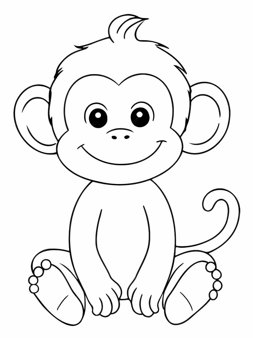 macaco para colorir 7