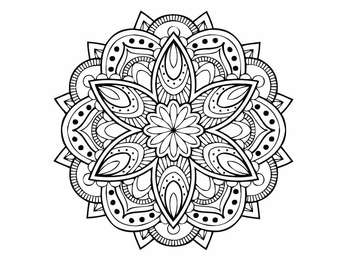 mandala para colorir 12