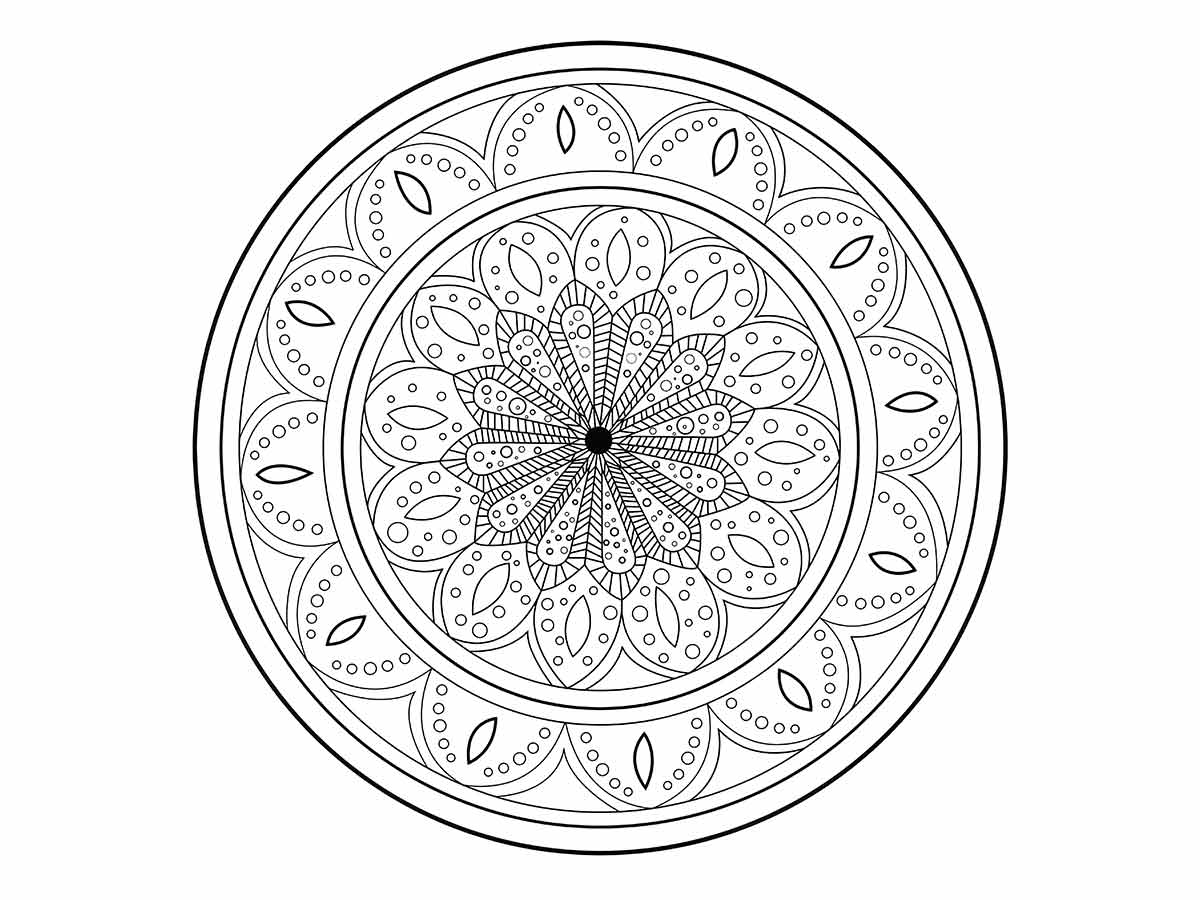 mandala para colorir 14