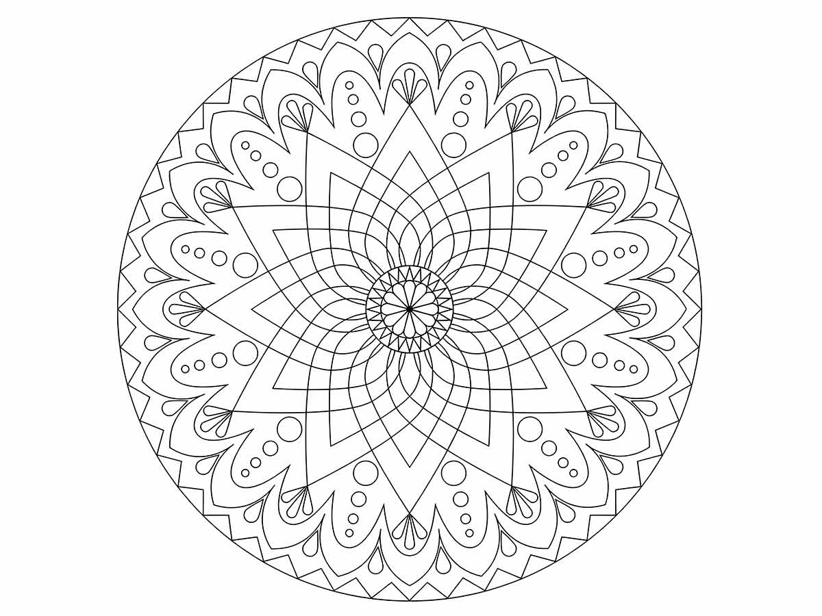 mandala para colorir 9