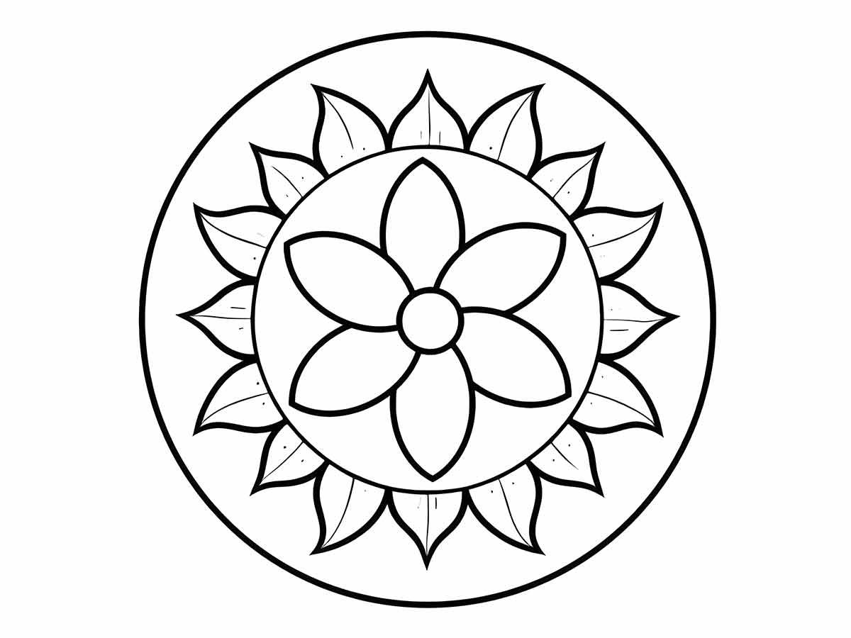 mandala para colorir infantil 15