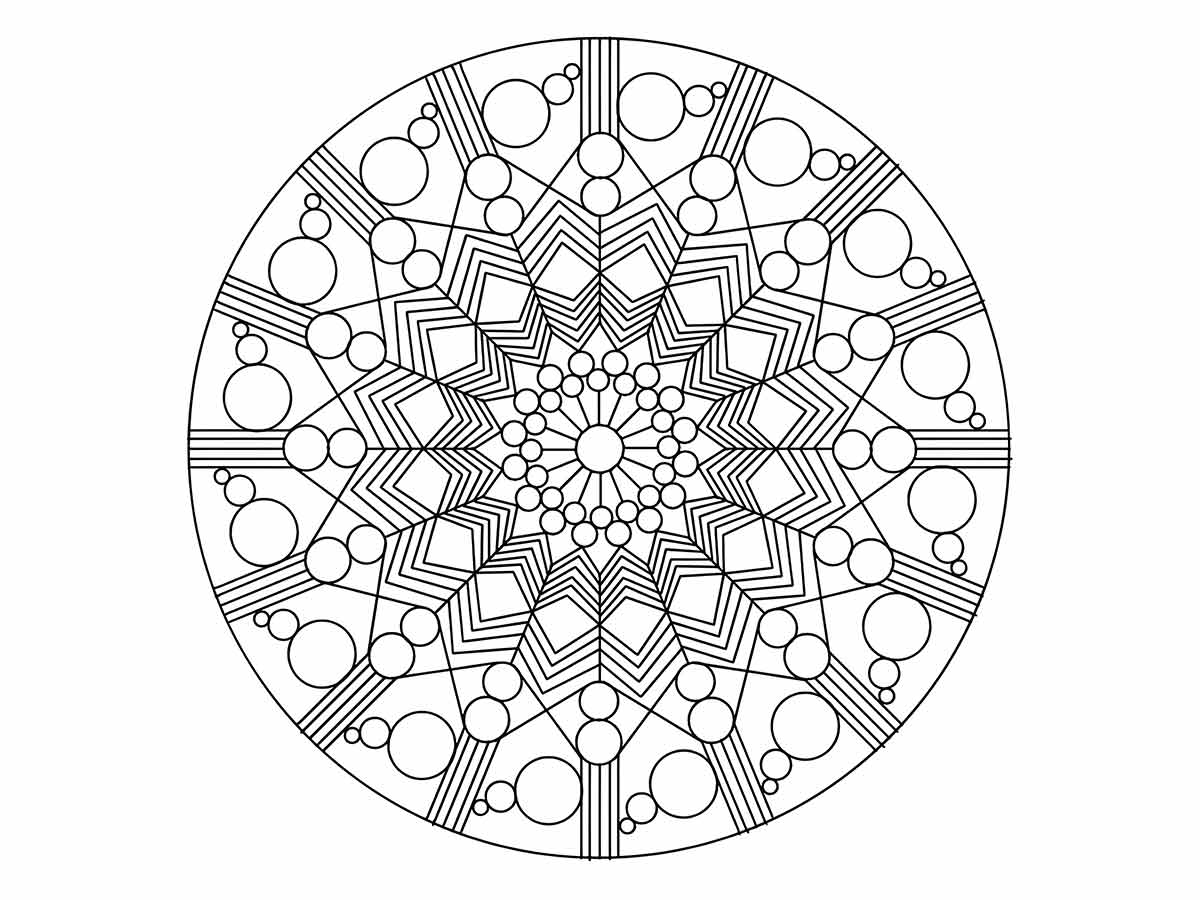 mandala para colorir