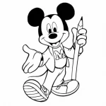 mickey para colorir 2