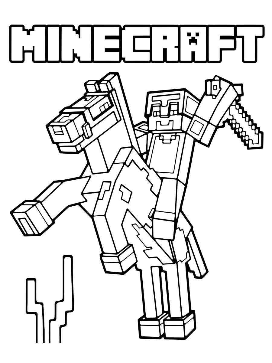 minecraft para colorir 13