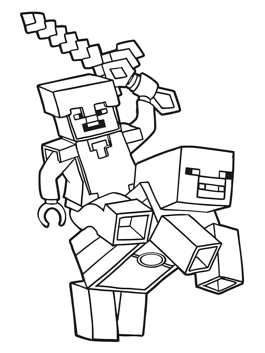 minecraft para colorir 14