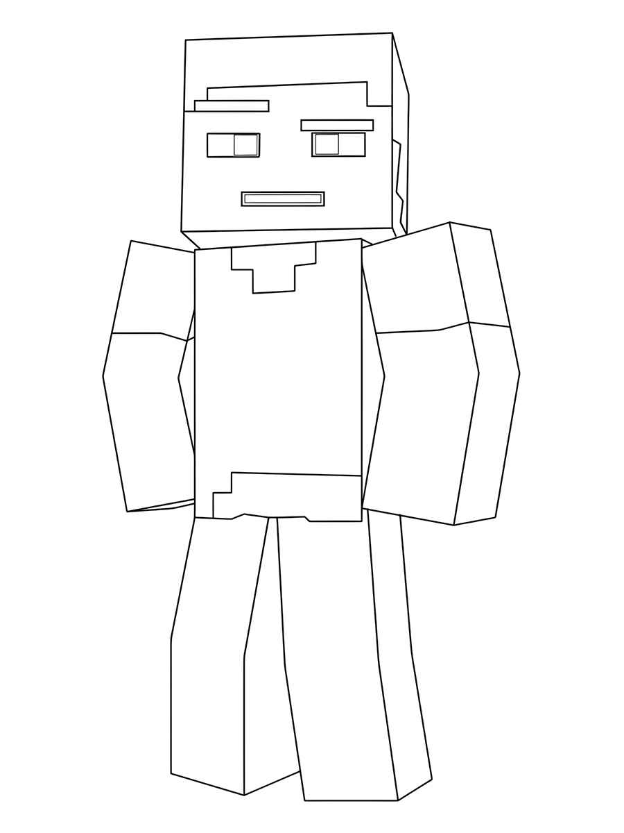 minecraft para colorir 18