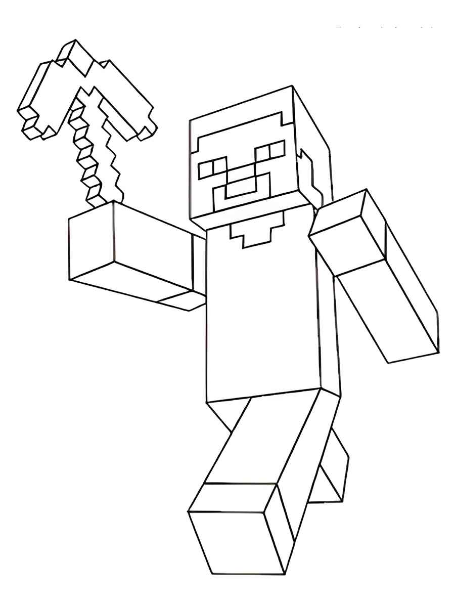 minecraft para colorir 2