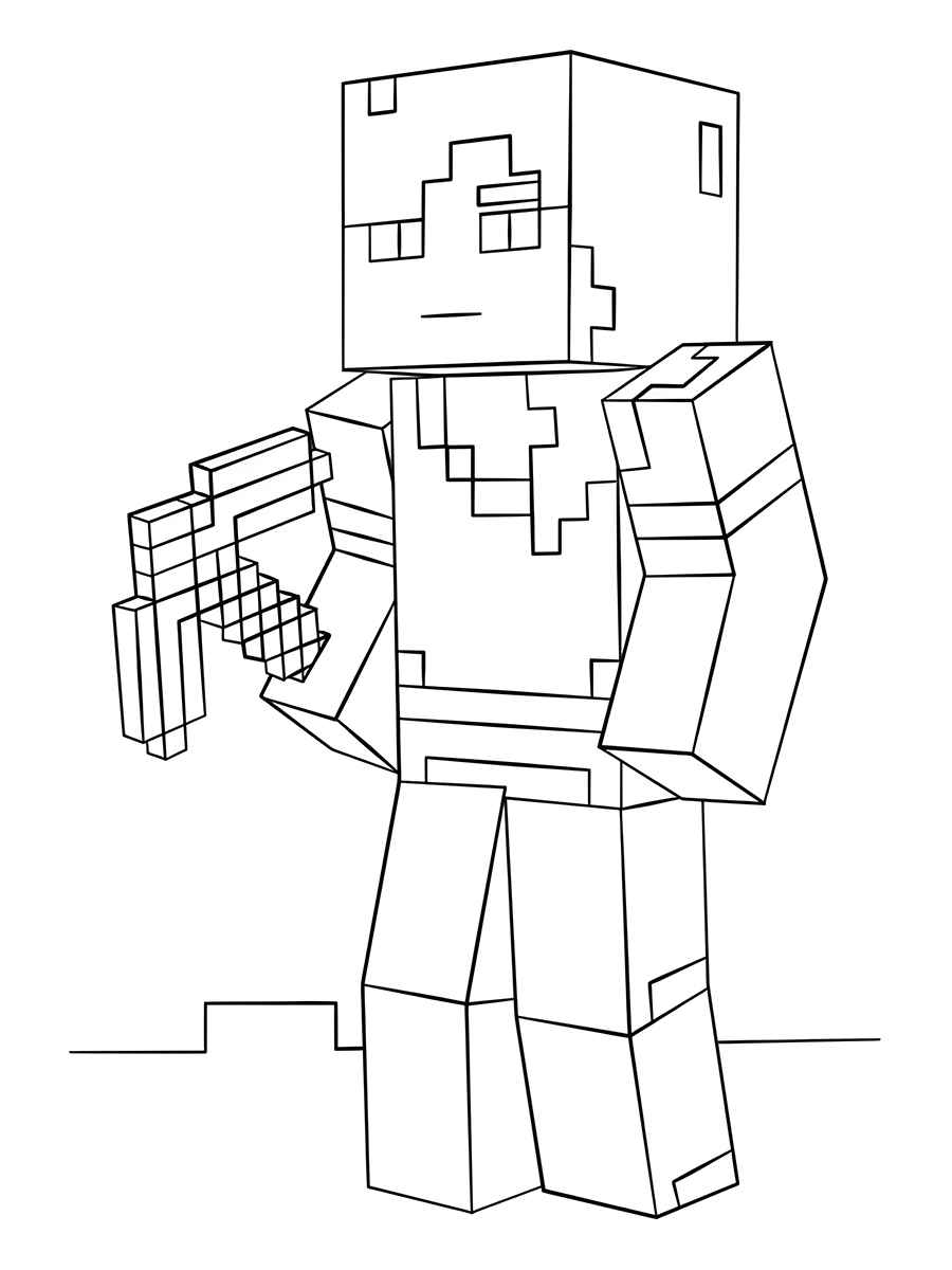 minecraft para colorir 22