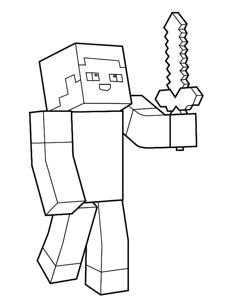 minecraft para colorir 26