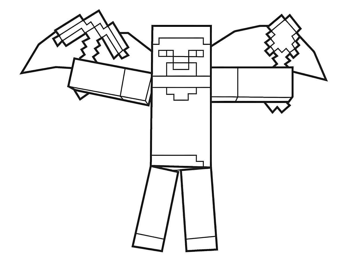 minecraft para colorir 31