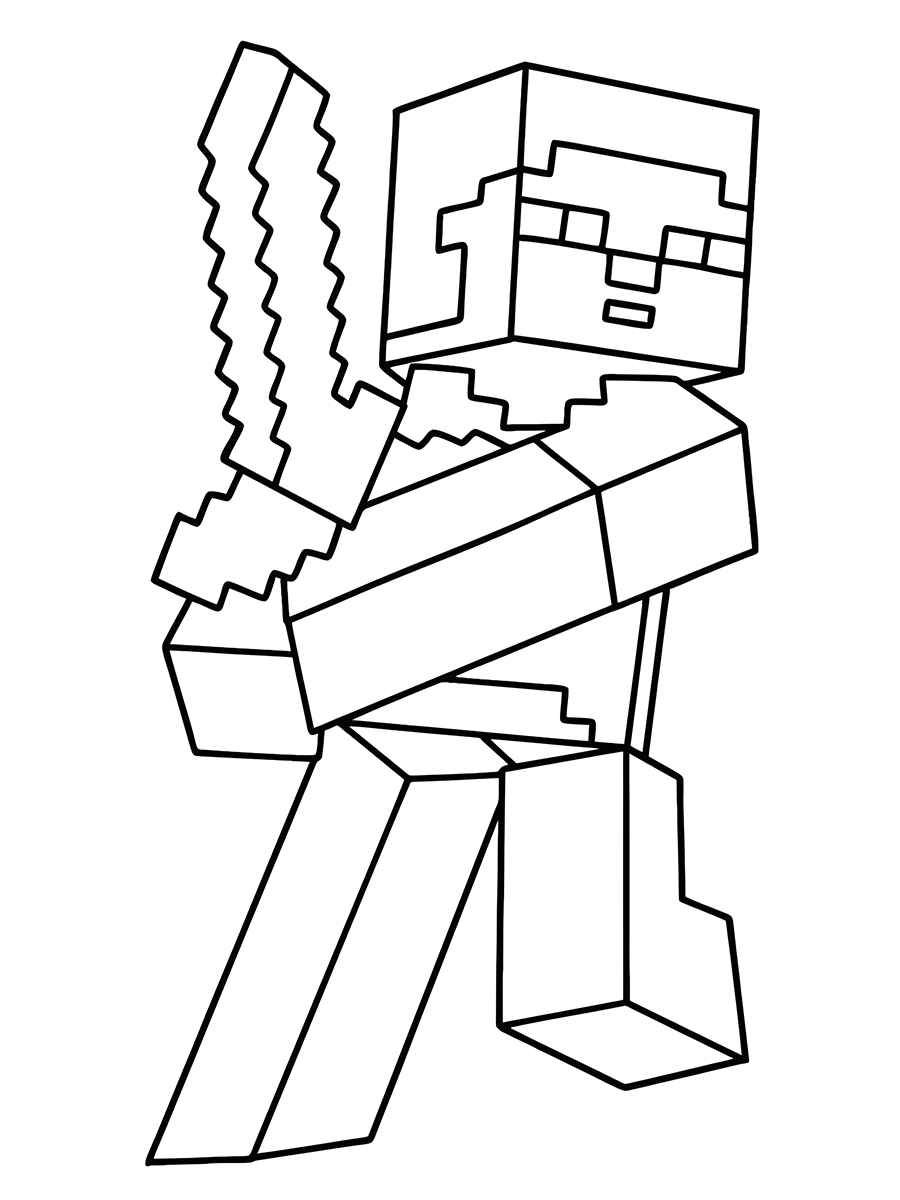 minecraft para colorir 33