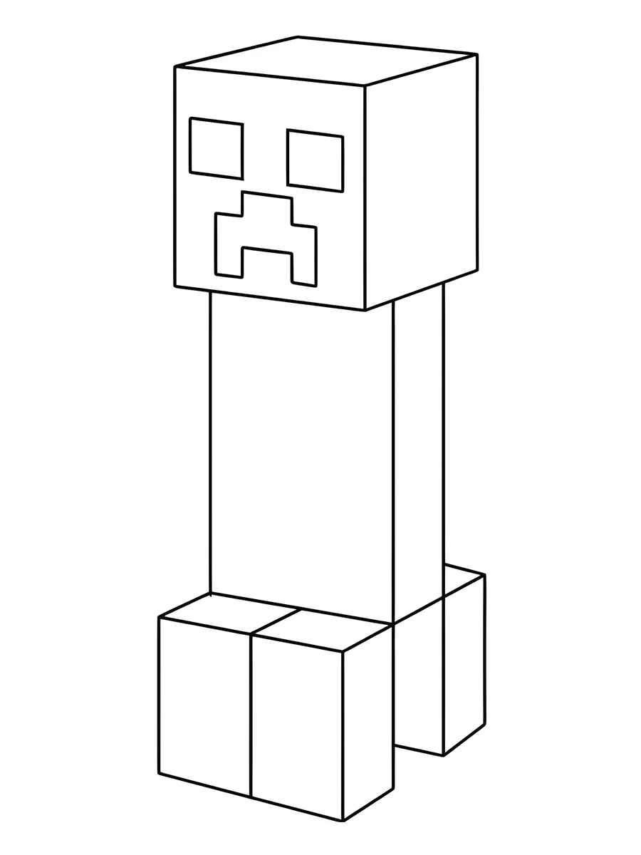 minecraft para colorir 34