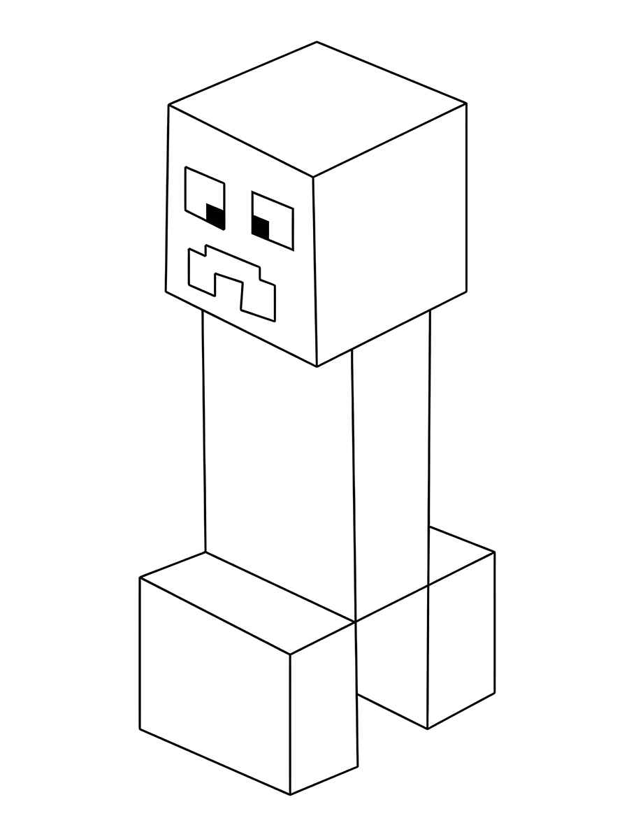 minecraft para colorir 38