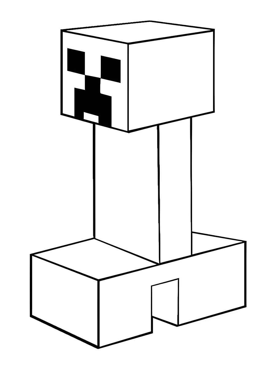 minecraft para colorir 41