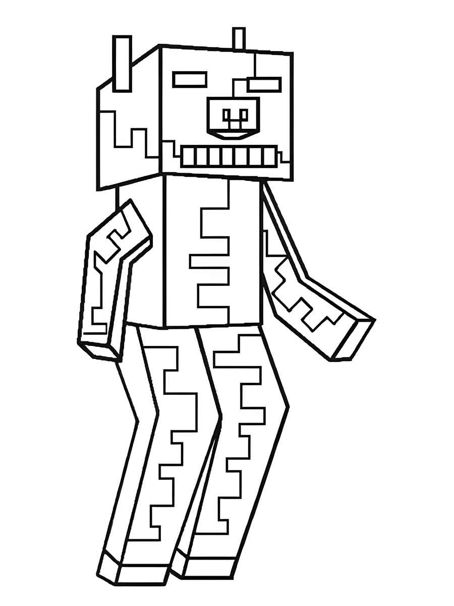 minecraft para colorir 42