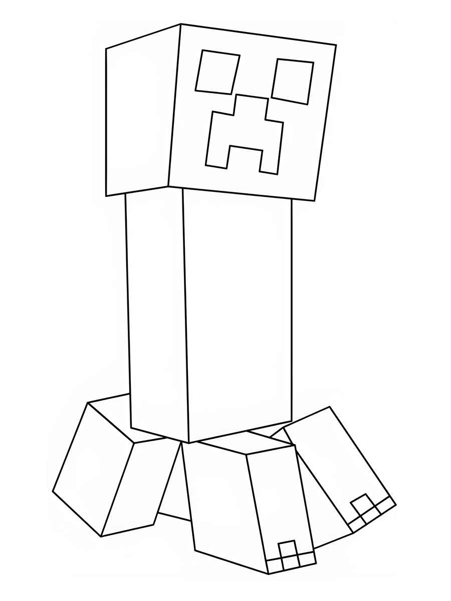 minecraft para colorir 44