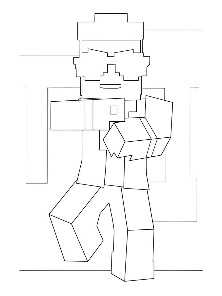 minecraft para colorir 55