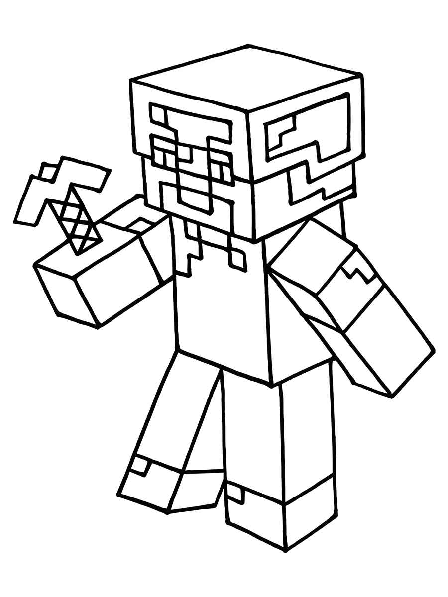 minecraft para colorir