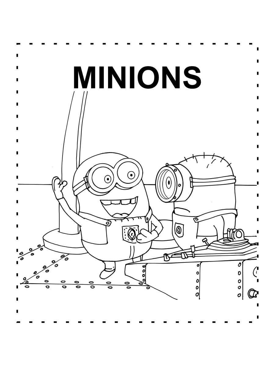 minions para colorir 10