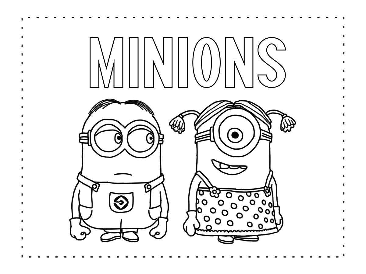 minions para colorir 13