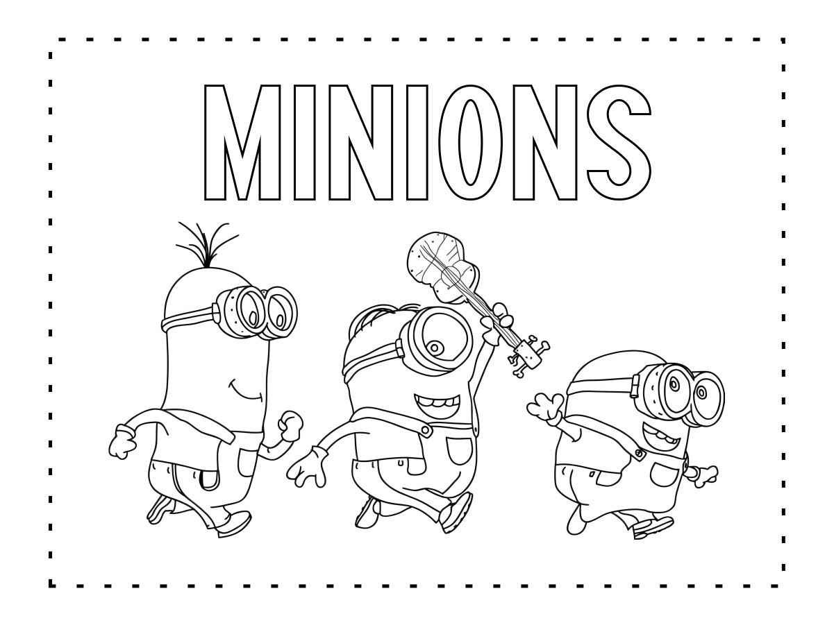 minions para colorir 14