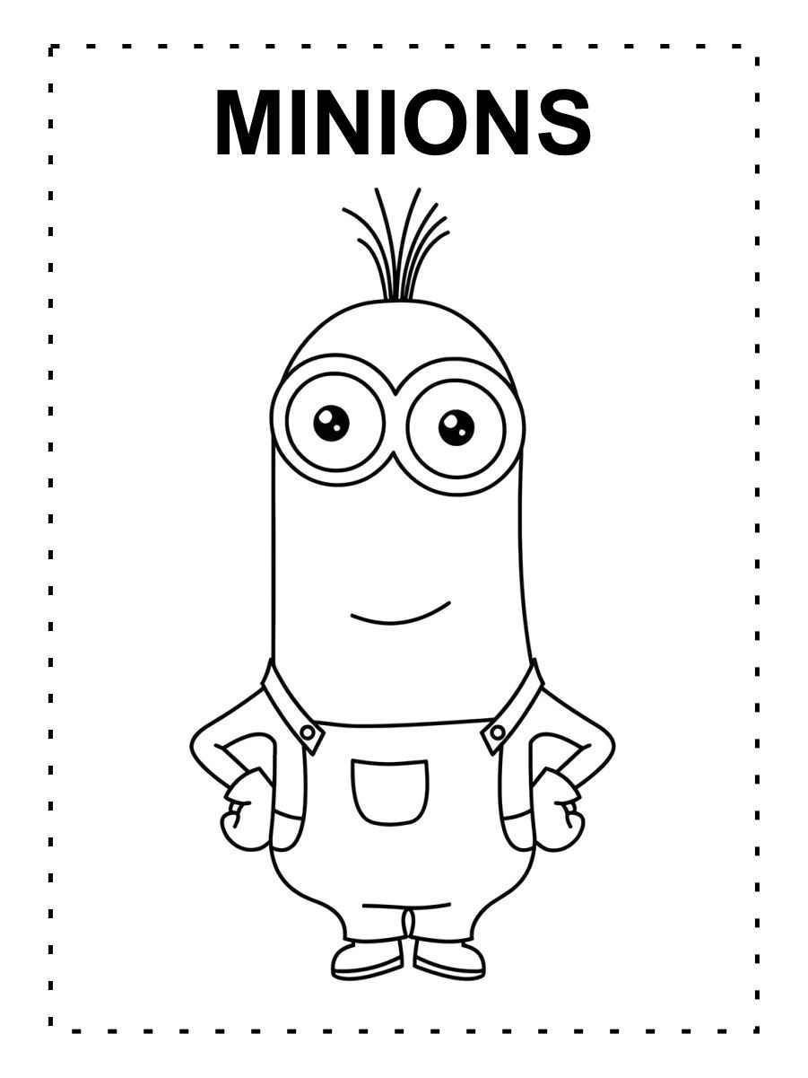 minions para colorir 8