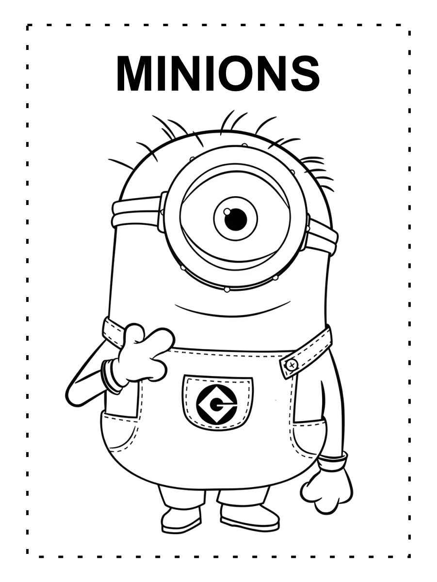 minions para colorir 9