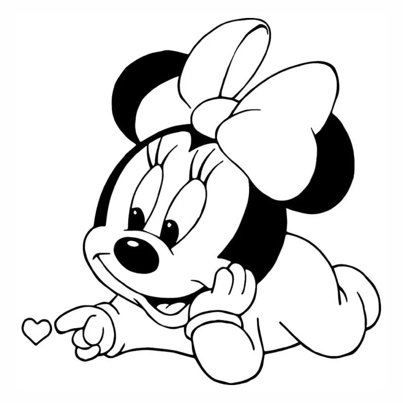 minnie babe para colorir.jpg