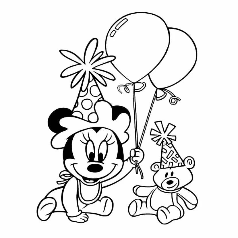 minnie para colorir aniversario.jpg