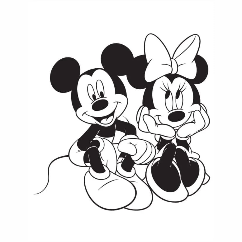 minnie para colorir ao lado do mickey.jpg