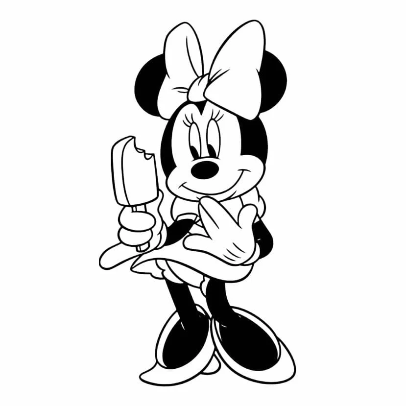 minnie para colorir segurando um picole.jpg