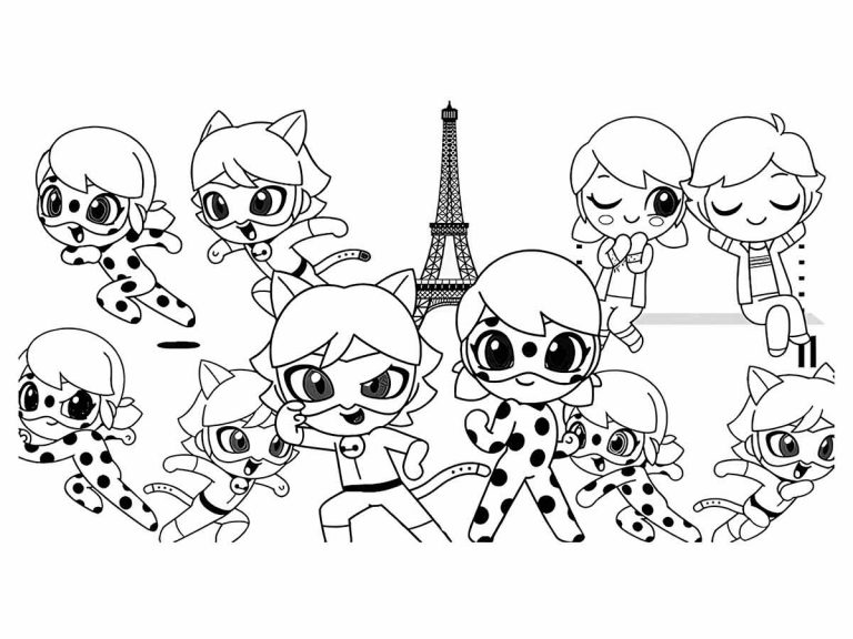miraculous para colorir - Educarolando - Aprender brincando