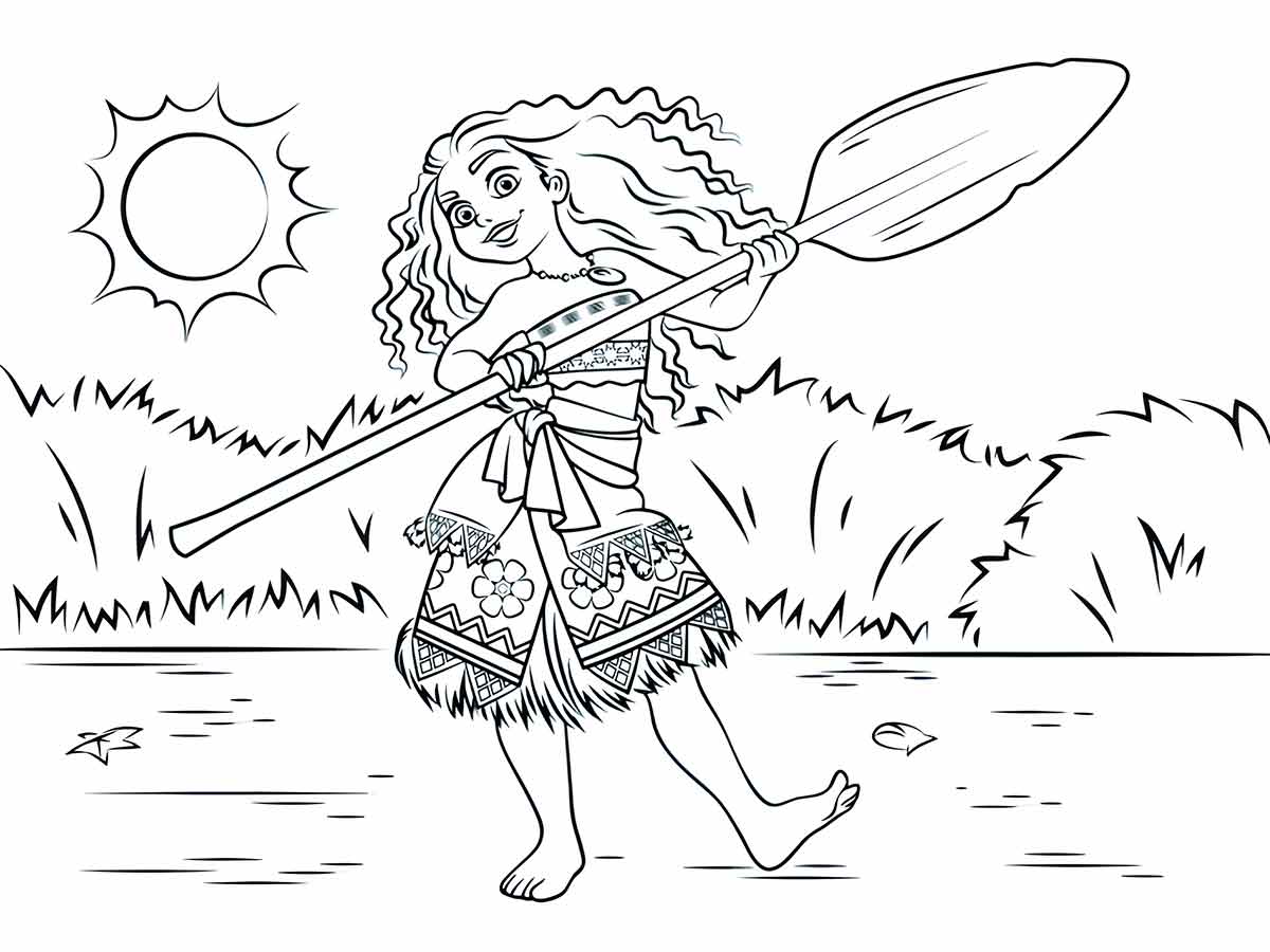 moana para colorir 10