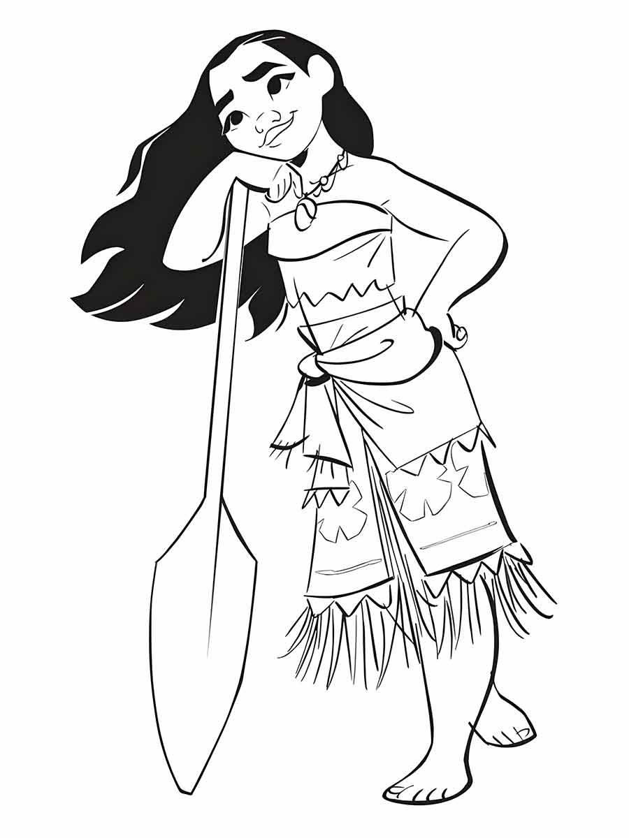 moana para colorir 14