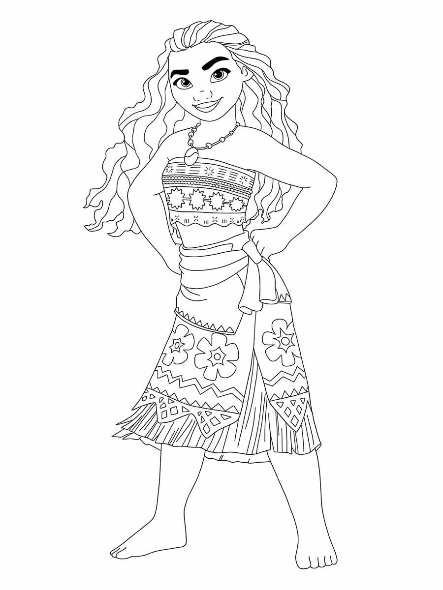 moana para colorir 16