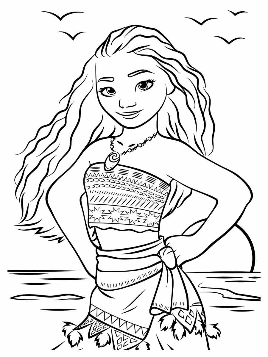 moana para colorir 17