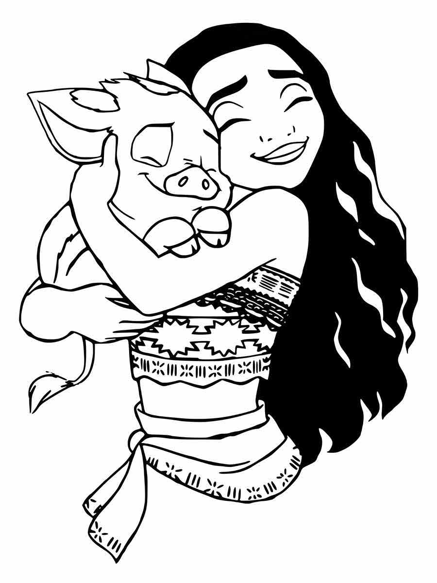 moana para colorir 18