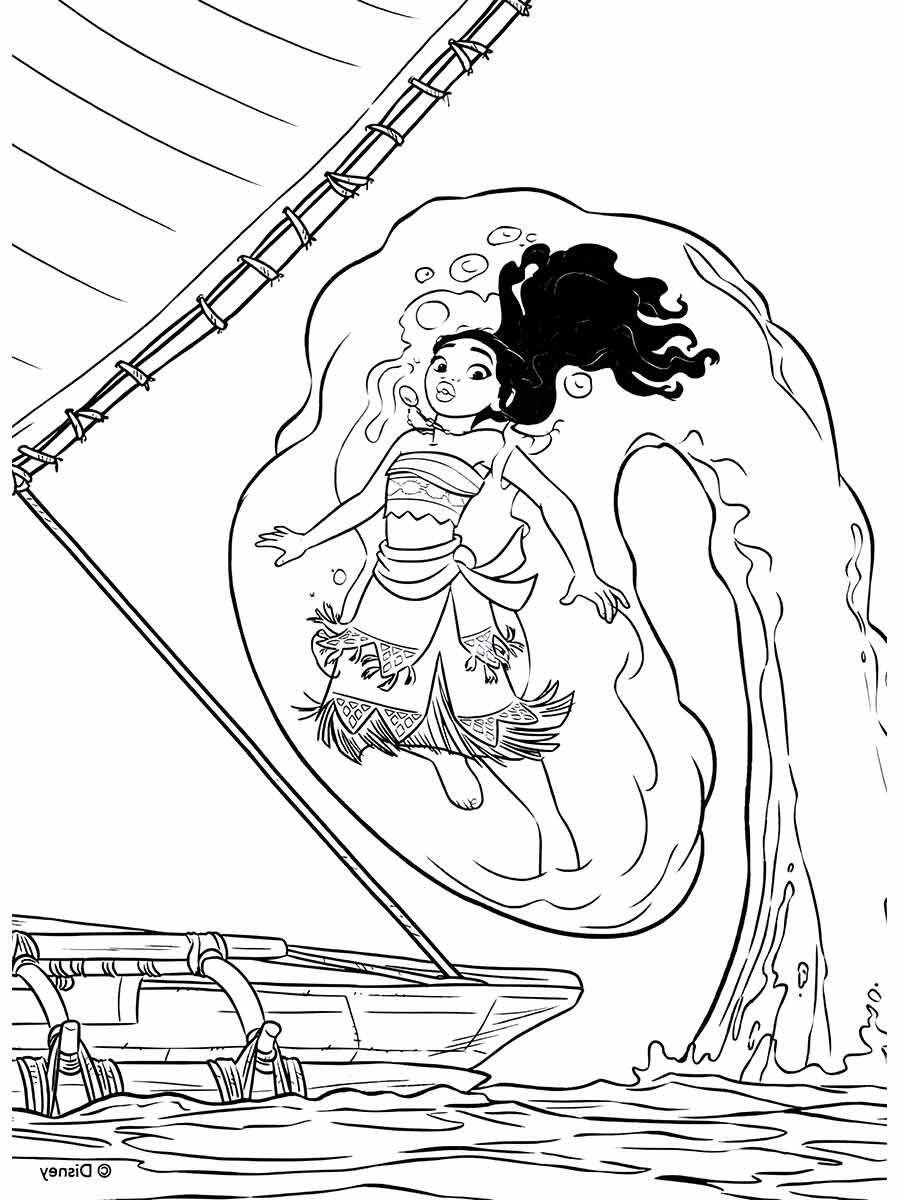 moana para colorir 22