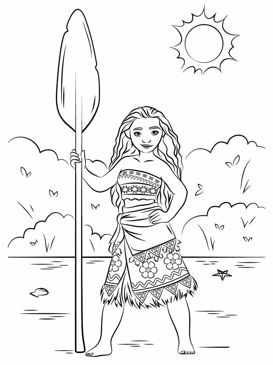 moana para colorir 23